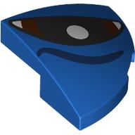 Lego Brick Round Corner, Curved 2 x 2 x 2/3 Quarter Circle with Black/Dark Brown Eye, White Pupil, Right print