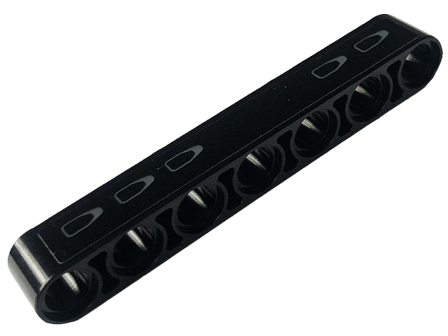 Lego Technic, Liftarm Thick 1 x 7 with Dark Bluish Gray Tread Plate with 5 Holes Pattern Model Left Side (Sticker) - Set 42126