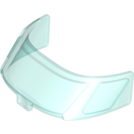 Lego Glass for Aircraft Fuselage Curved Forward 6 x 10 Top