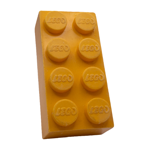 Lego Jumbo Brick 2 x 4 [European Version] / Yellow