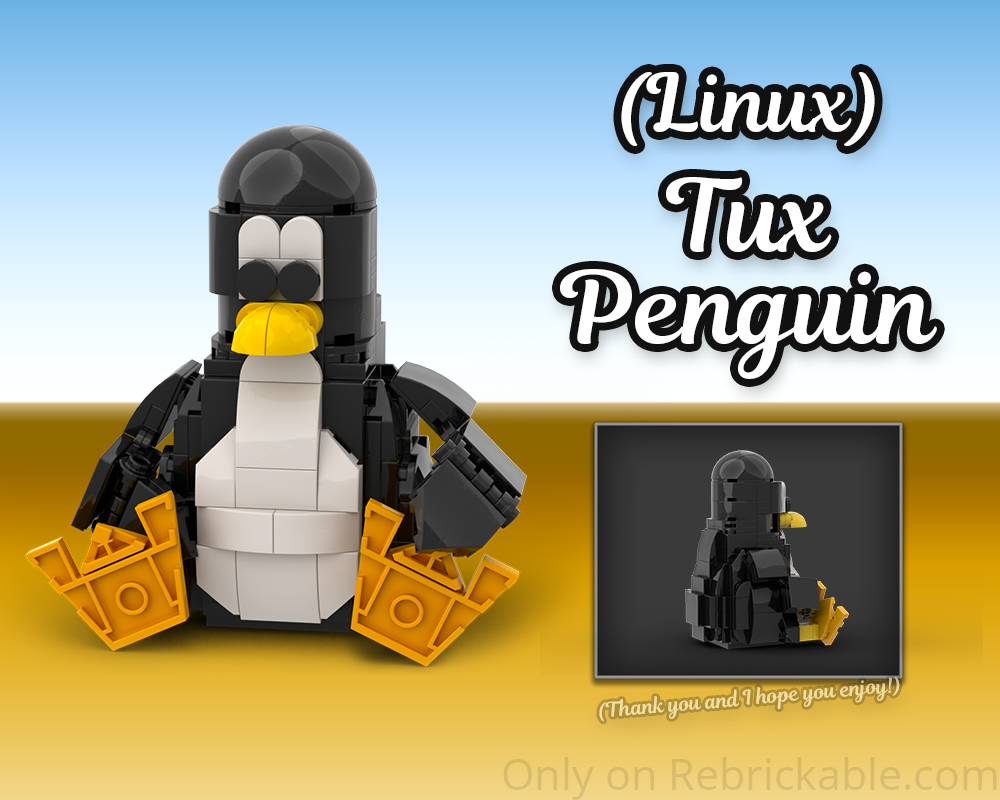 Lego (Linux) Tux - Penguin Mascot
