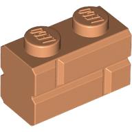 Lego Brick Special 1 x 2 with Masonry Brick Profile / Nougat
