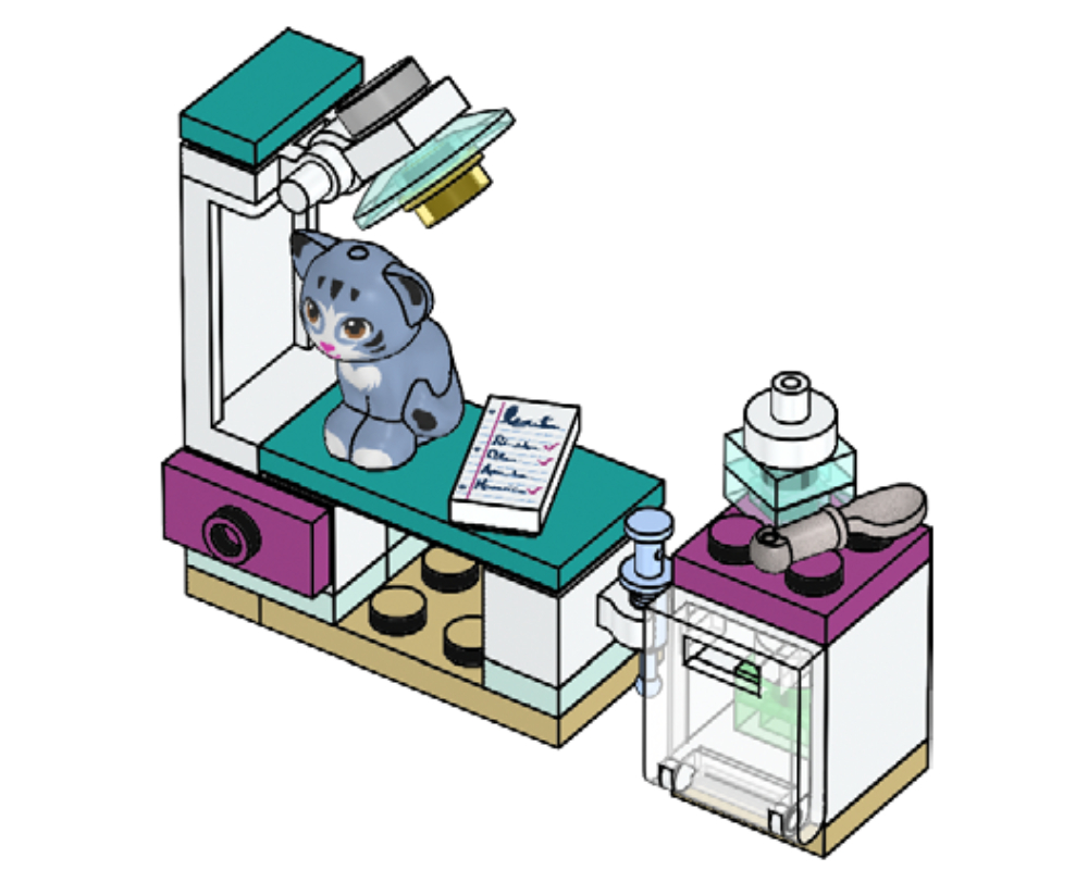 Lego Kitty Chico at Vets