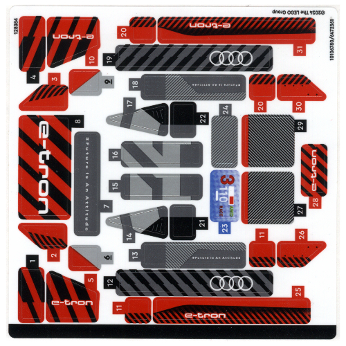 Lego Sticker Sheet for Set 76921-1