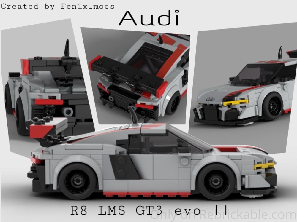 Lego Audi R8 lms GT3 evo ||