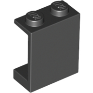 Lego Panel 1 x 2 x 2 [Solid Studs] / Black