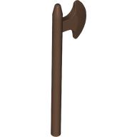 Lego Weapon Halberd / Axe / Brown