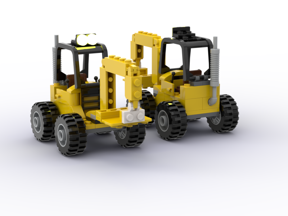 Lego 4x4 wheeled Digger