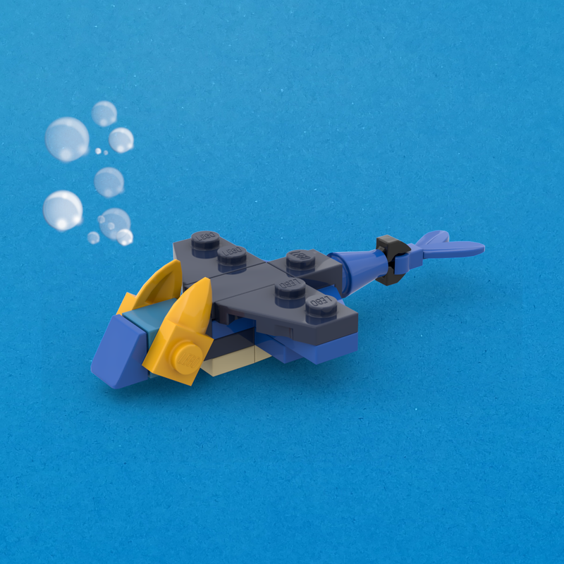 Lego Rabbit Ray (Subnautica)