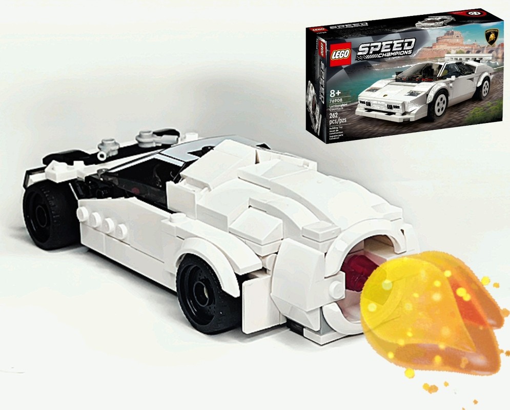 Lego 76908 Jet Dragster Lamborghini Countach
