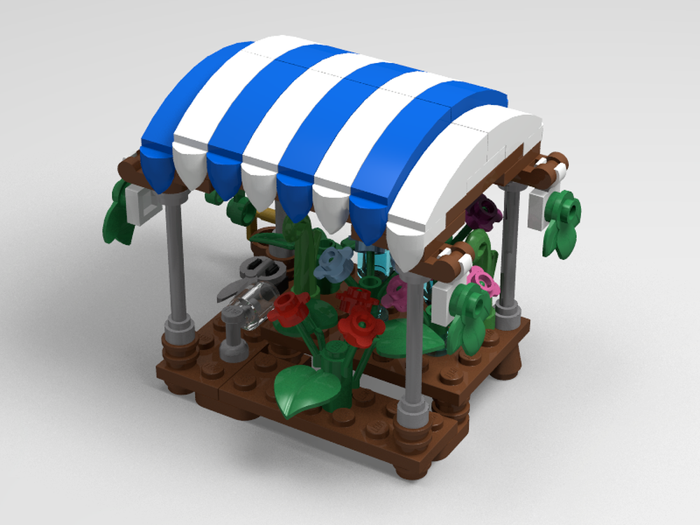 Lego Market Stall - Flowers