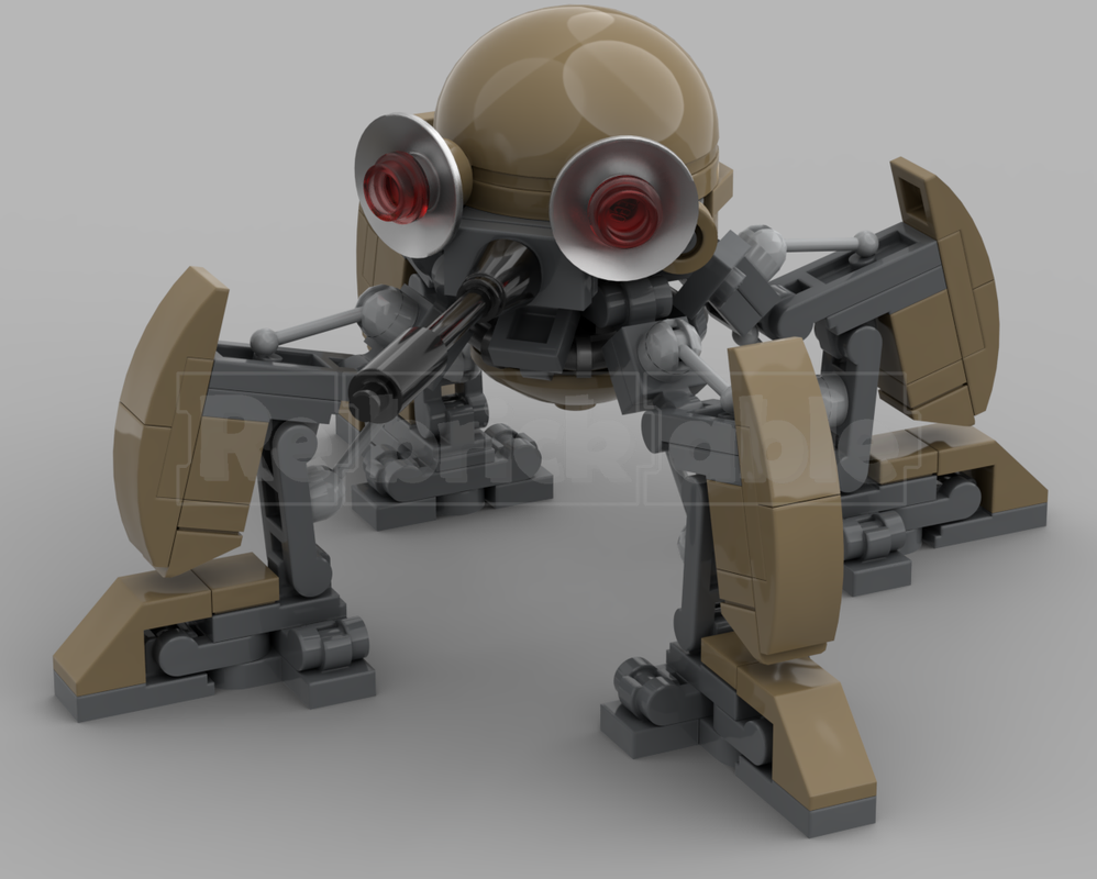 Lego DSD1 Dwarf Spider Droid Minifigure Scale