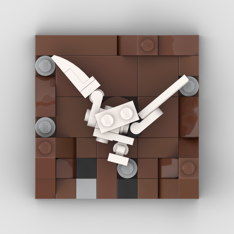 Lego Velociraptor fossil