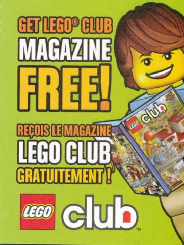 Lego 2007 Insert - LEGO Club - US/Canadian (WOR 7905)