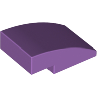 Lego Brick Curved 3 x 2 No Studs / Medium Lavender