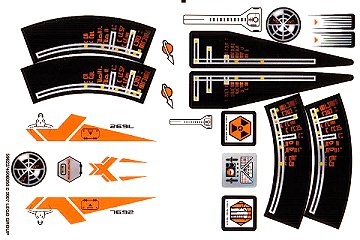 Lego Sticker Sheet for Set 7692-1