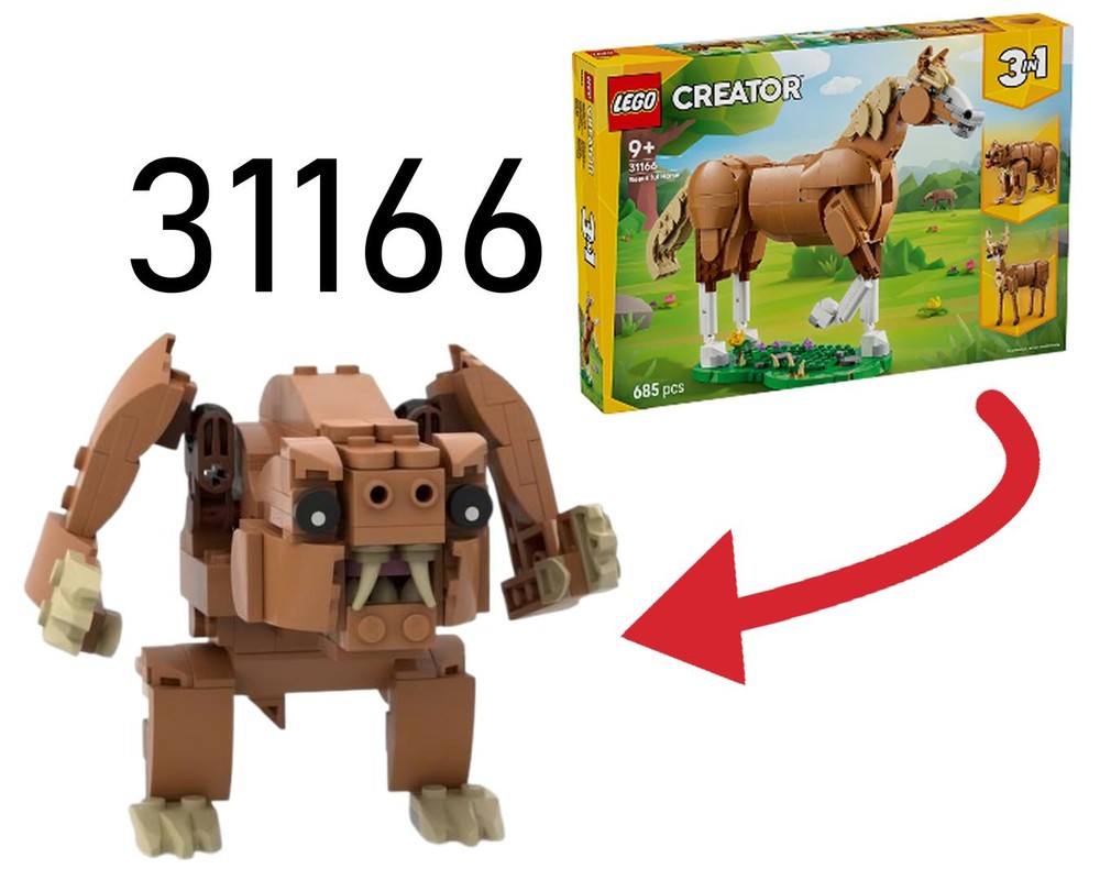 Lego Rancor - 31166 Alternate build