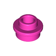 Lego Plate Round 1 x 1 with Open Stud / Dark Pink