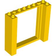Lego Door Frame Double 2 x 8 x 6 / Yellow