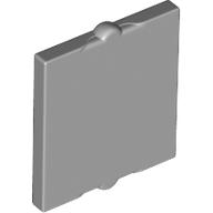 Lego Glass for Window 1 x 2 x 2 Flat / Light Bluish Gray