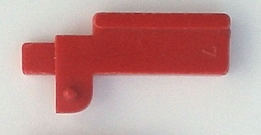 Lego Garage Door Counterweight with Hinge Pin Right / Red