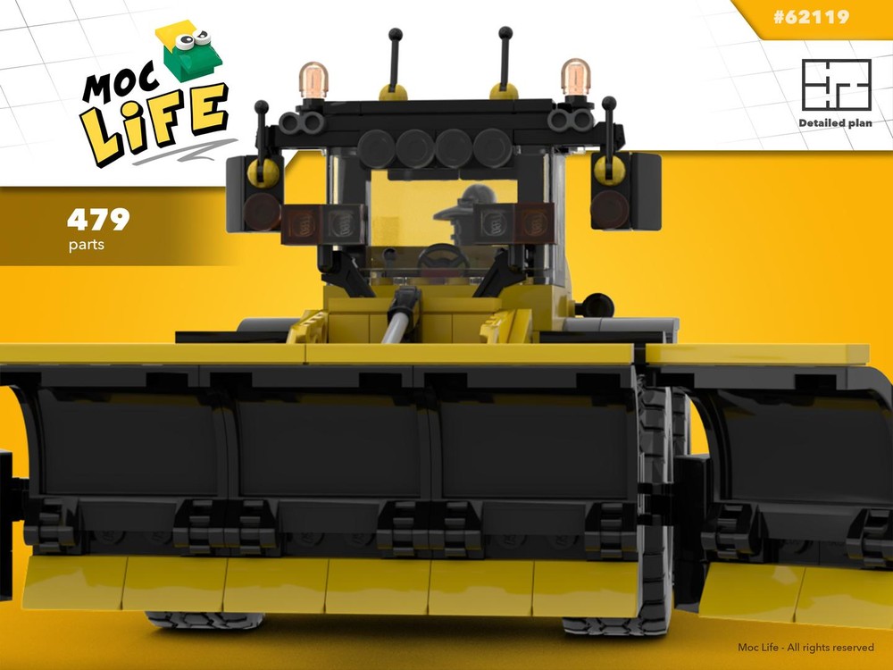 Lego Case loader with snow plow