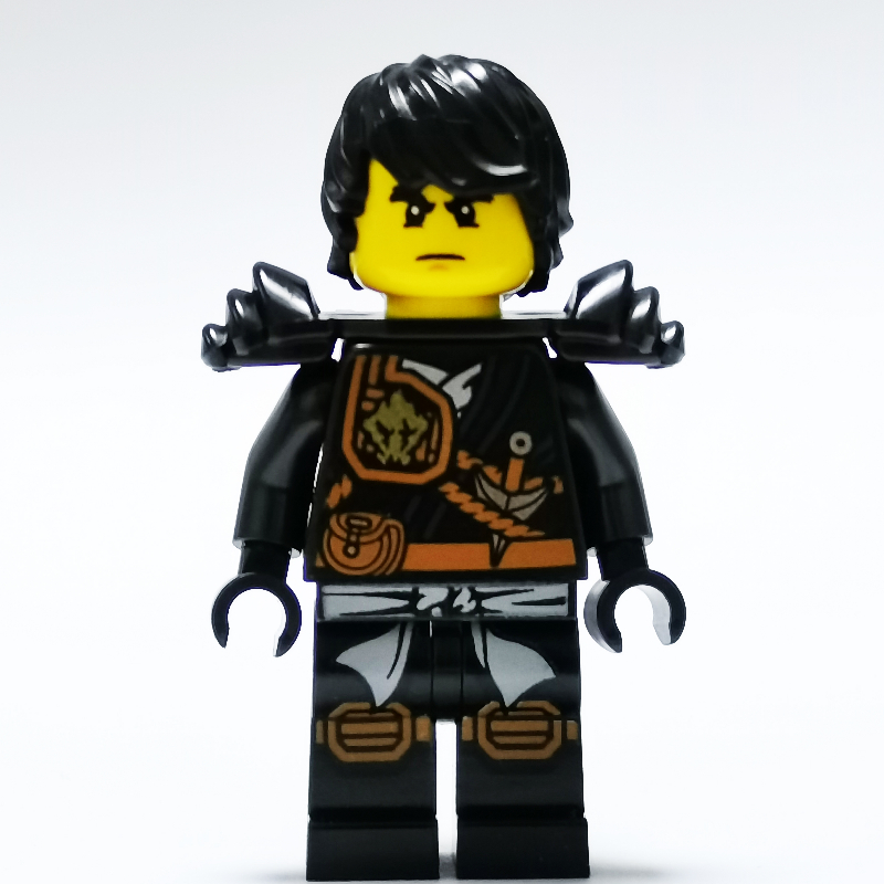 Lego Cole with Black Hair and Shoulder Armor