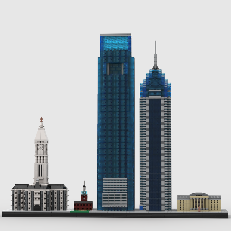 Lego Klosspalatset's Philadelphia Skyline Supersized