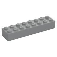 Lego Brick 2 x 8 / Light Bluish Gray