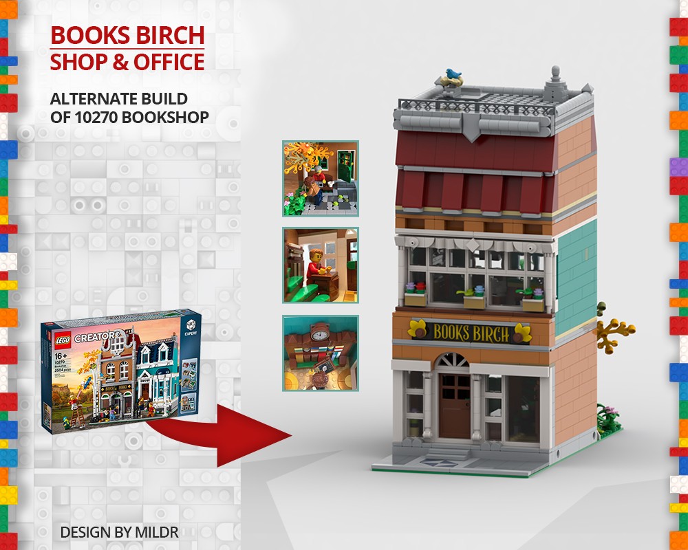 Lego BOOKS BIRCH shop & office