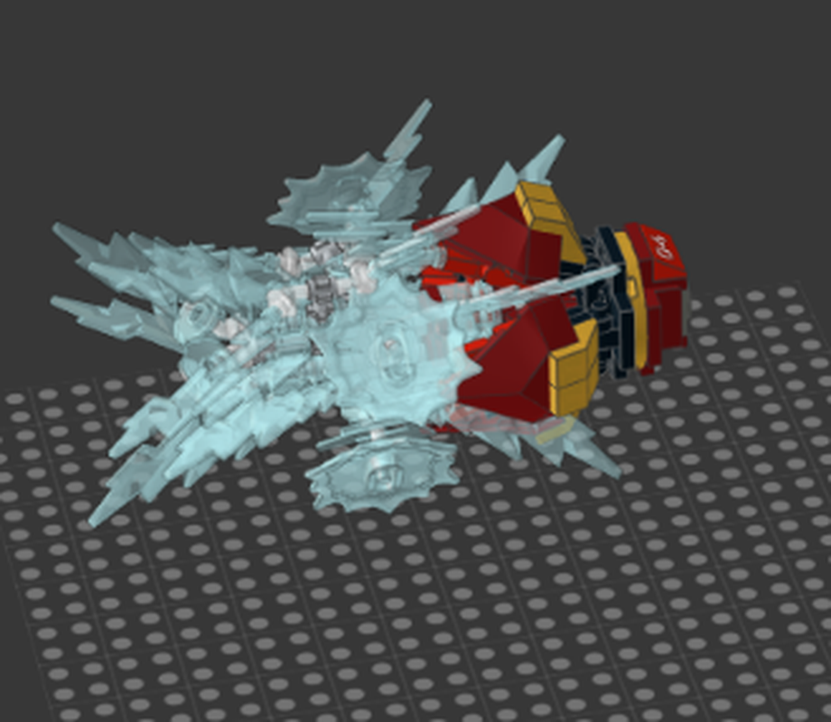 Lego Fire Knight Mech arm cannon mod