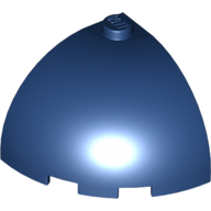 Lego Brick Round Corner 3 x 3 x 2 Dome Top / Dark Blue