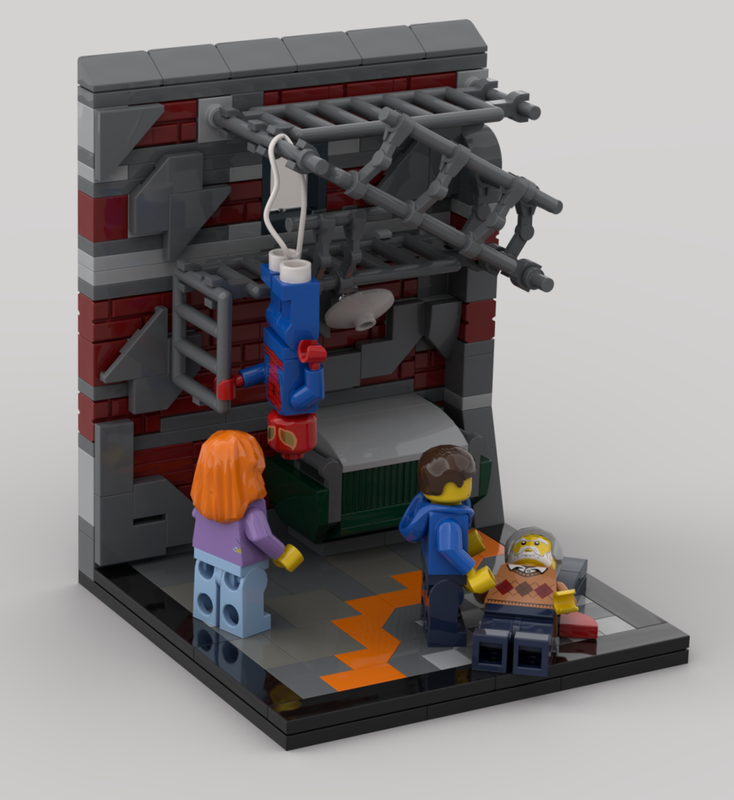 Lego Spider-man diorama