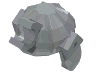Lego Helmet Ninja, Samurai / Light Bluish Gray