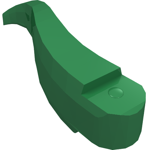 Lego Animal Body Part, Dinosaur, Tyrannosaurus Rex / Triceratops Tail / Green