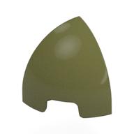 Lego Brick Round Curved 1 x 1 x 1 Quarter Dome / Olive Green