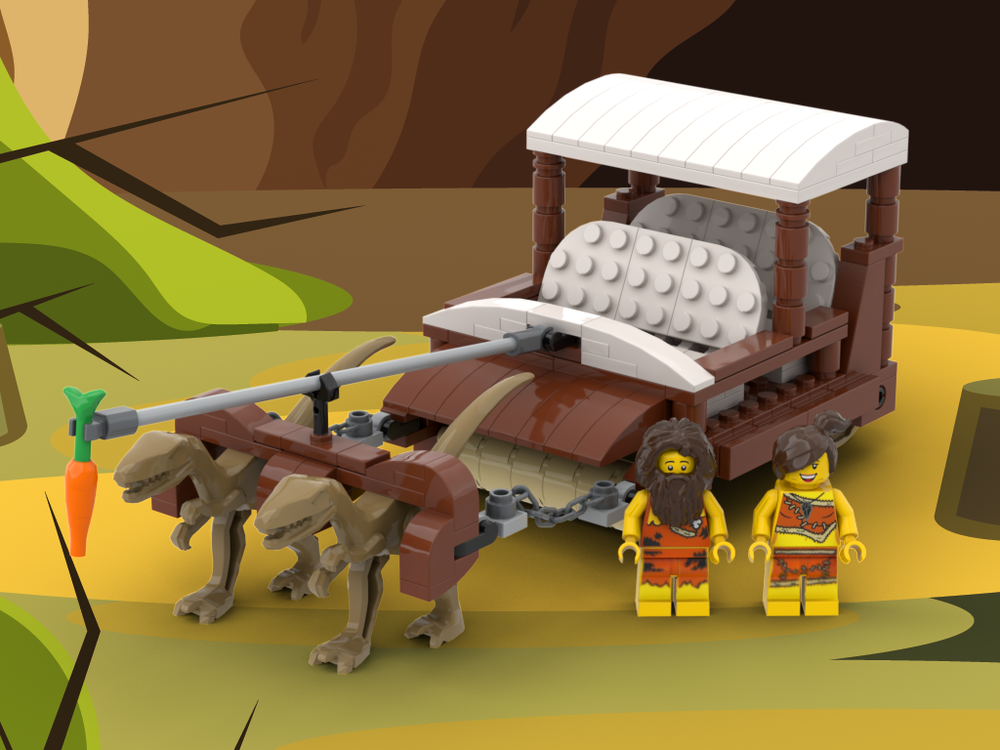 Lego Caveman Dinosaur Car