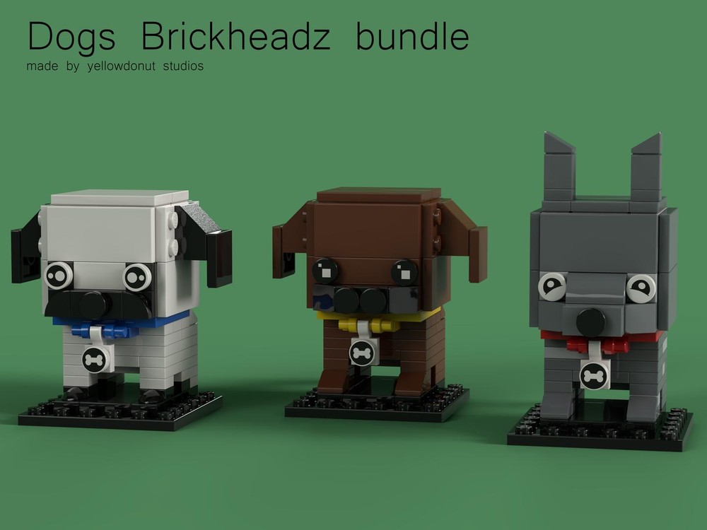 Lego YellowDonut's Brickheadz Dogs Bundle