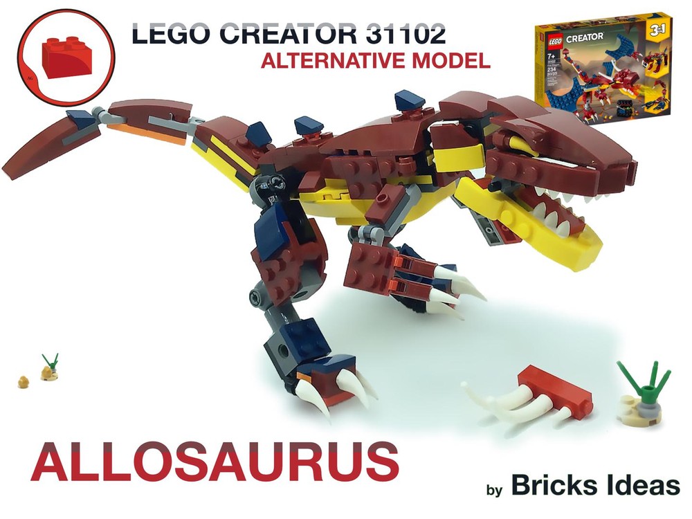 Lego Allosaurus Dinosaur - Lego Creator 31102 set
