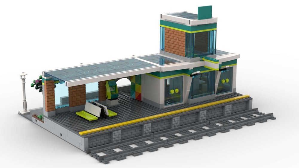 Lego Modular Train station