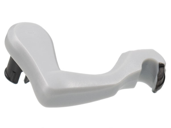 Lego Animal Body Part, Dinosaur, Raptor Arm / Leg, Right with Black Pin, Black Claws Print / Light Bluish Gray