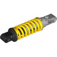 Lego Technic Shock Absorber 9L with Yellow Spring / Light Bluish Gray