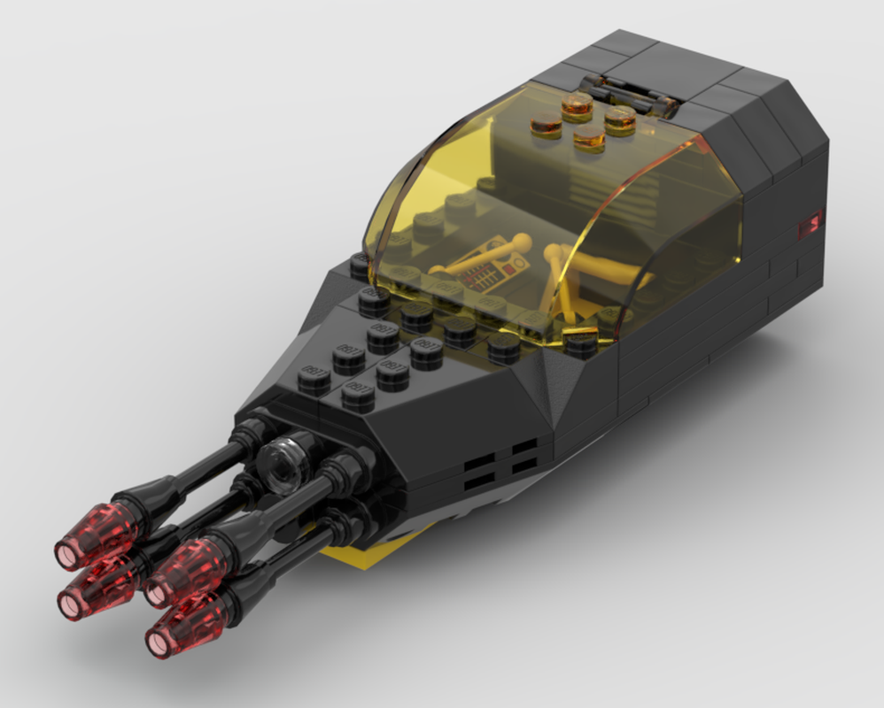Lego Blacktron tail gun/fighter cockpit