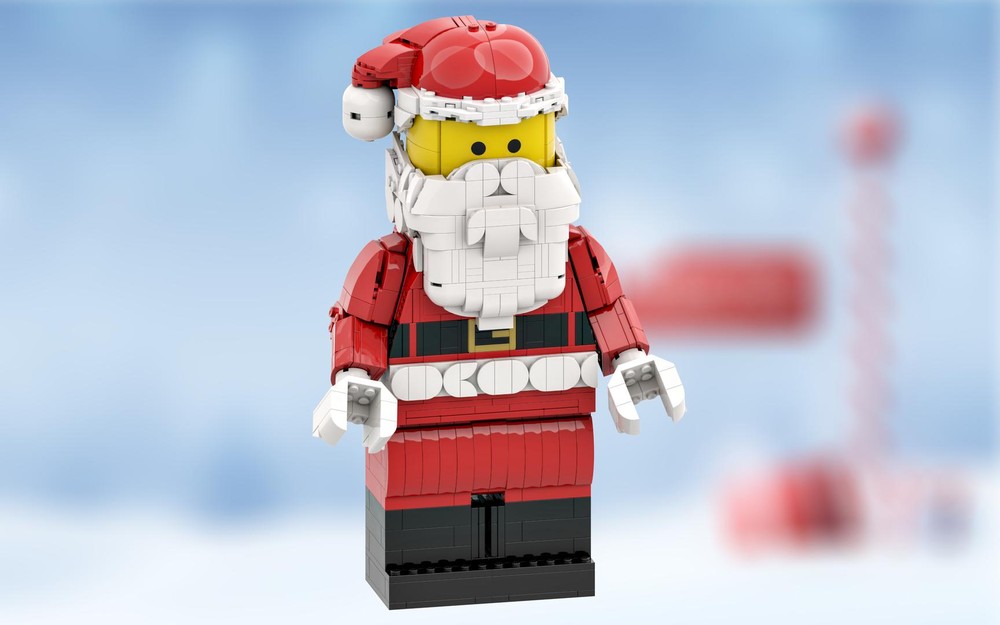 Lego "Up-Scaled LEGO Minifigure - Santa Claus