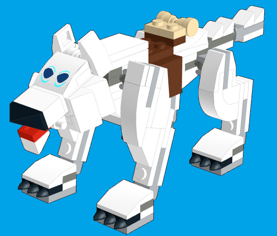 Lego Snow Wolf Mount