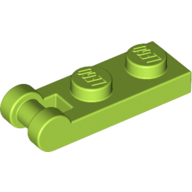 Lego Plate Special 1 x 2 with Handle on End [Closed Ends] / Lime