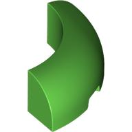 Lego Brick Round Corner 3 x 3 x 1 No Studs / Bright Green
