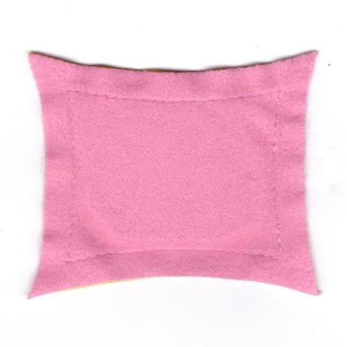 Lego Scala, Pillow 7 x 8 with Orange and Dark Pink Sides / [No Color/Any Color]
