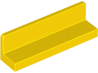 Lego Panel 1 x 4 x 1 / Yellow