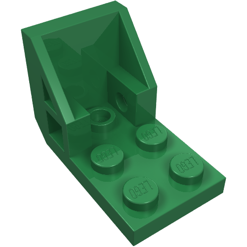 Lego Bracket 3 x 2 - 2 x 2 [aka Space Seat] / Green